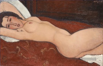  med - eclining Nackt 1917 Amedeo Modigliani